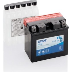 Batería de moto Exide ETZ7-BS 12V 6Ah 100A AGM - 1